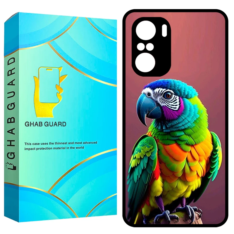 کاور قاب گارد طرح طوطی مدل GCHPF3 مناسب برای گوشی موبایل شیائومی Poco F3 / Redmi K40 / Redmi K40 Pro