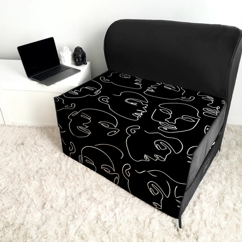 مبل تختخواب شو یک نفره نوپه هوم مدل تشک شو کد طرح صورت مینیمال M1099