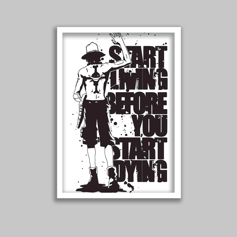 تابلو مدل انیمه وان پیس One Piece کد LA-G10517