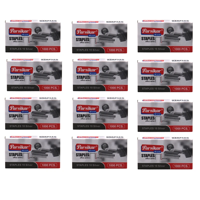  سوزن منگنه پارسیکار کد Jm1210s سایز 10 بسته 12000 عددی