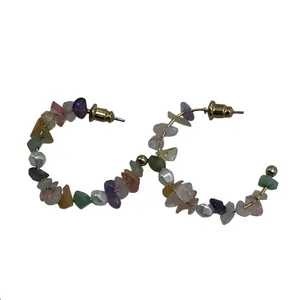 گوشواره زنانه آی ام مدل سنگ کد E2604