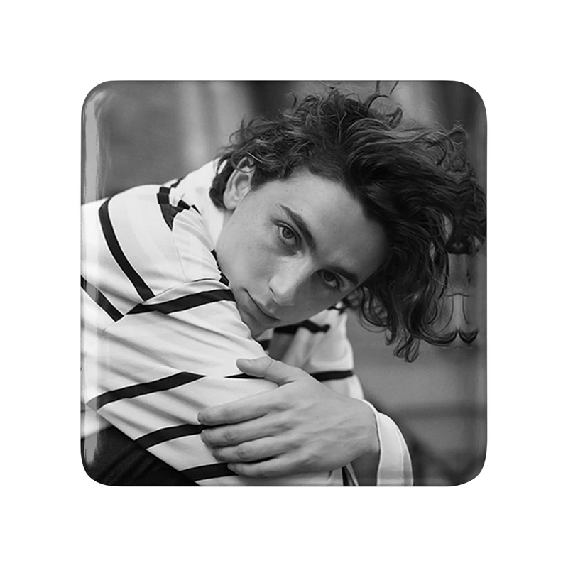 مگنت خندالو طرح تیموتی شالامی Timothée Chalamet  مدل مربعی کد 19293