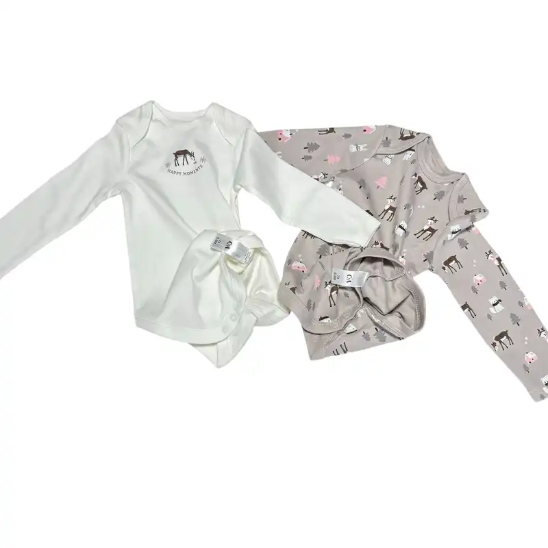 بادی آستین بلند نوزادی سی اند ای مدل 658 مجموعه 2 عددی