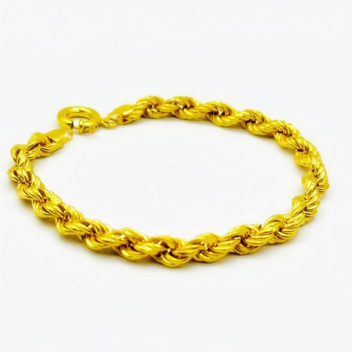 دستبند طلا 18 عیار زنانه مدل طنابی -  - 2