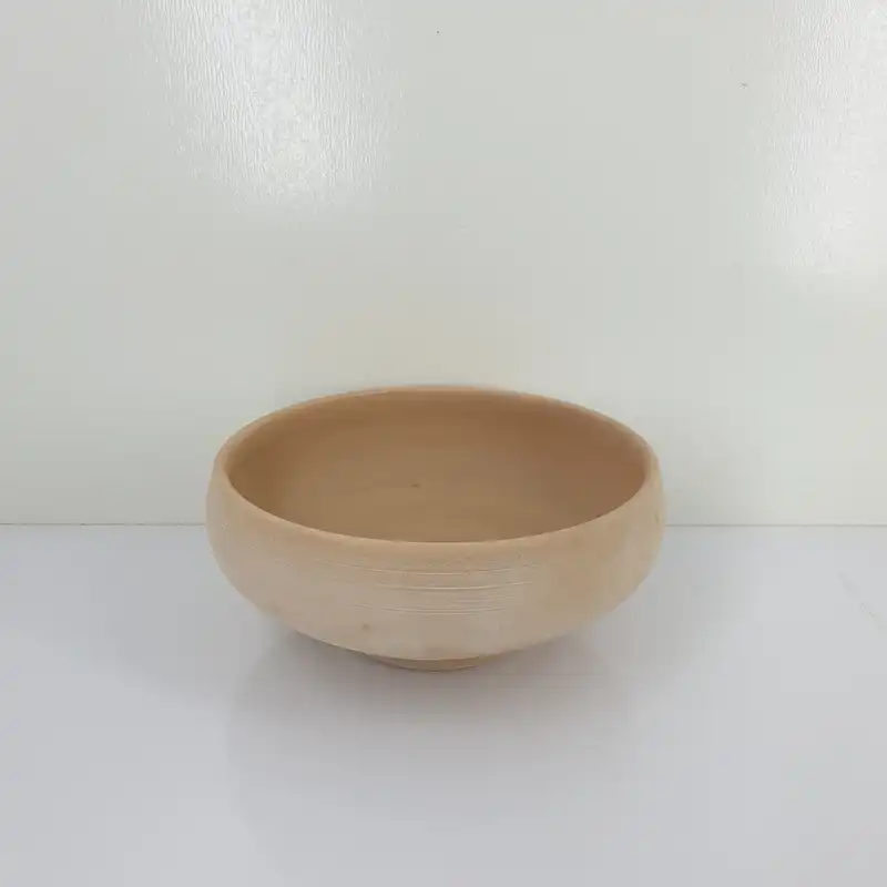 کاسه سفالی خام مدل سالاد خوری