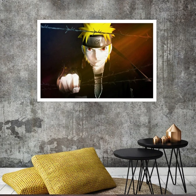 تابلو بکلیت طرح انیمه Uzumaki Naruto مدل قاب شاسی W-s8460