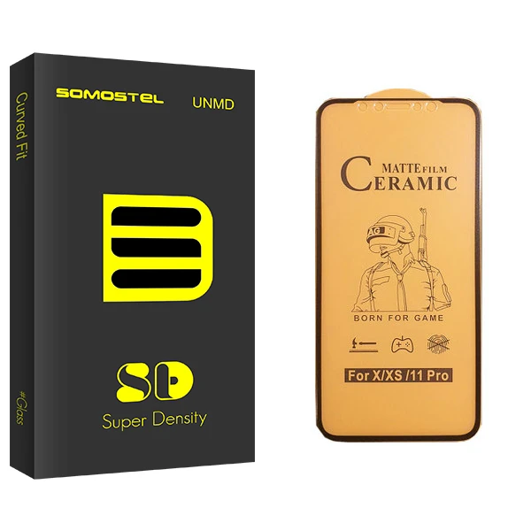 محافظ صفحه نمایش سرامیکی سوماستل مدل Sd Glass مناسب برای گوشی موبایلاپل iPhone X