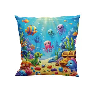 کوسن کودک مدل حیوانات آبزی زیر دریا کد DKK832