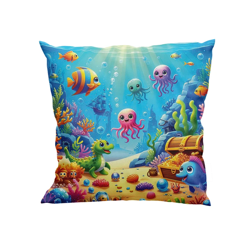 کوسن کودک مدل حیوانات آبزی زیر دریا کد DKK832