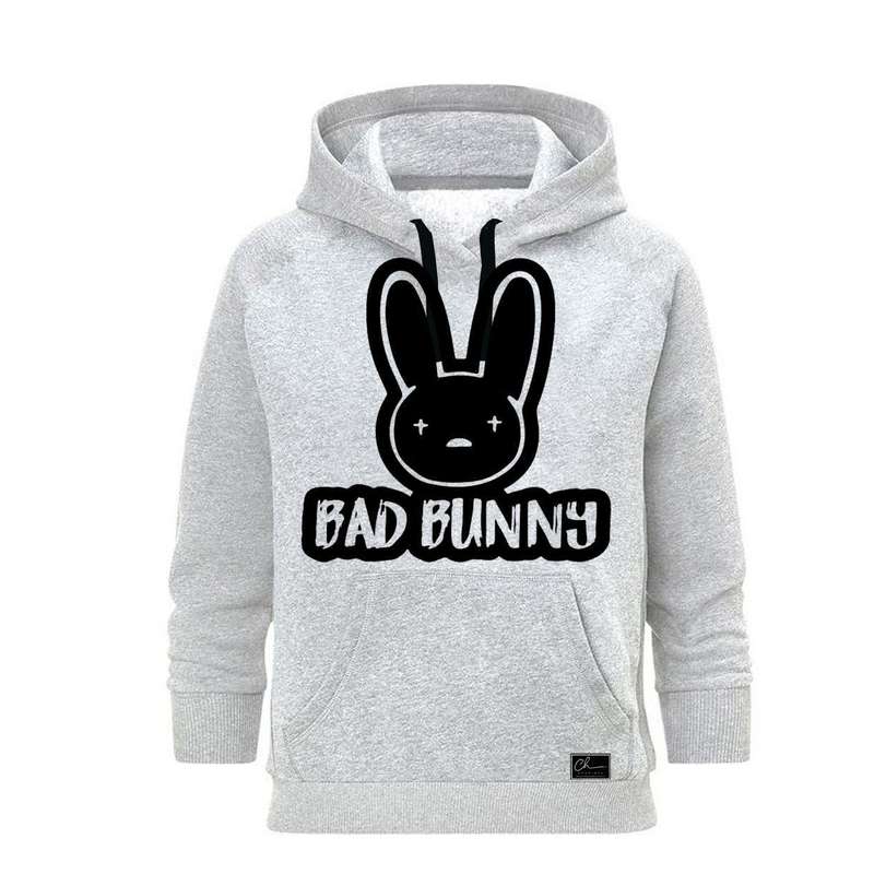 هودی زنانه مدل BUNNY کد M87 رنگ طوسی