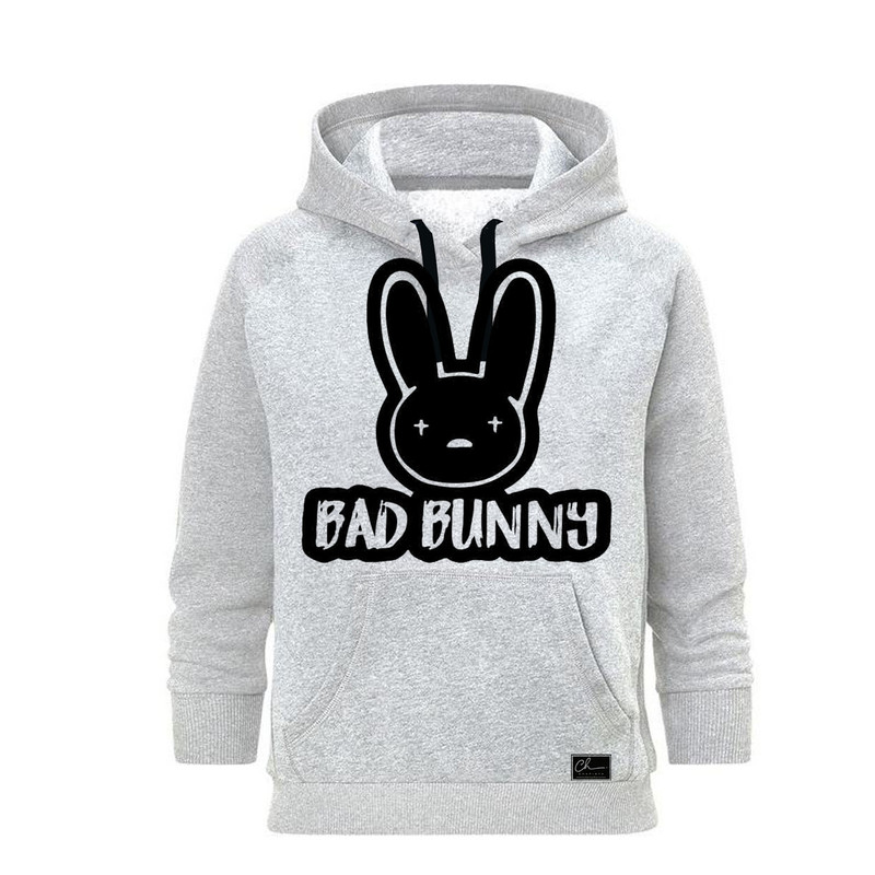 هودی زنانه مدل BUNNY کد M87 رنگ طوسی
