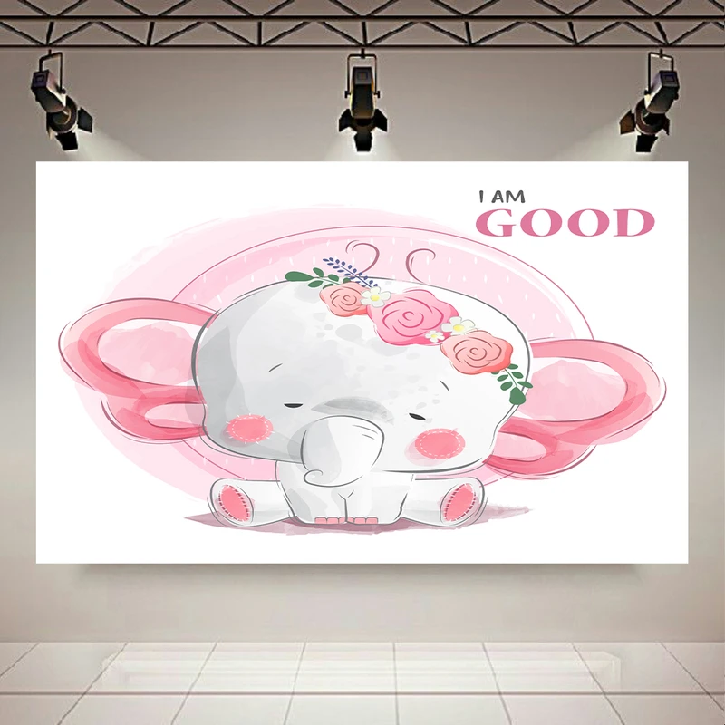 پوستر طرح فیل مدل کودکانه کد PD130441