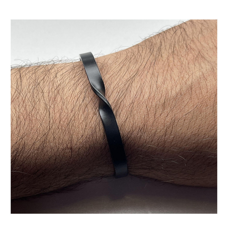 دستبند مردانه مدل استیل مارپیچ