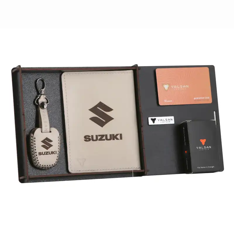 ست هدیه چرم یلسان کد SET-300-54-GS