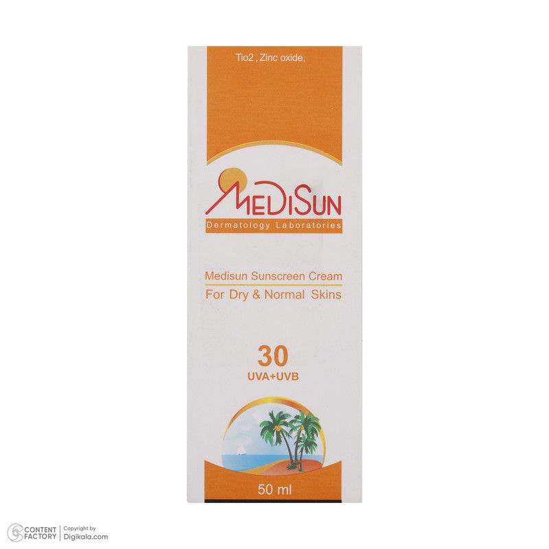 کرم ضدآفتاب مدیسان SPF30، حجم 50 میلی‌لیتر