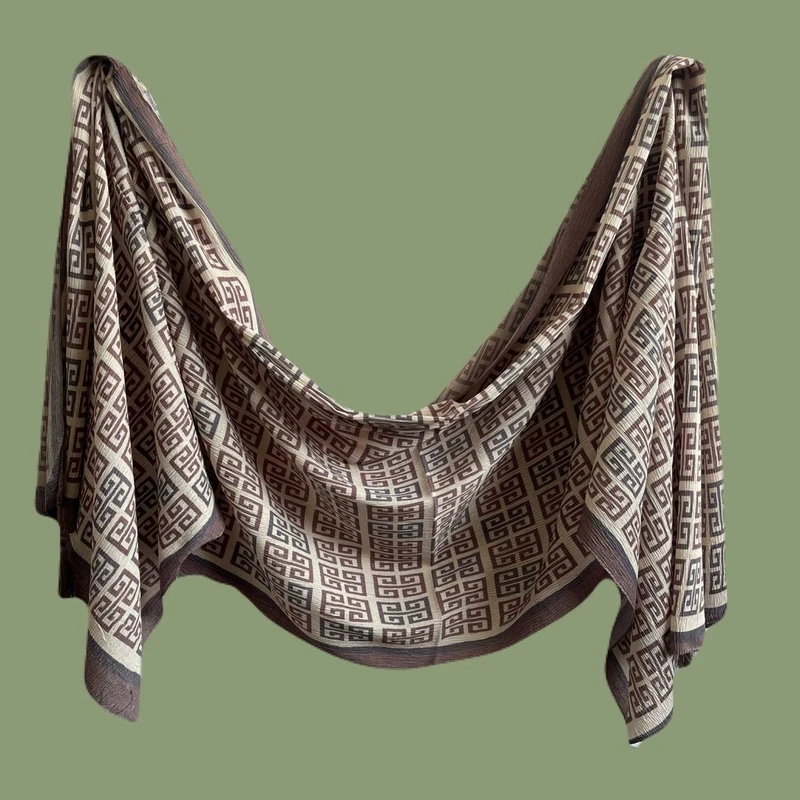 شال زنانه مدل شال پلیسه ریز نخی کد ۰۰۱۰۵