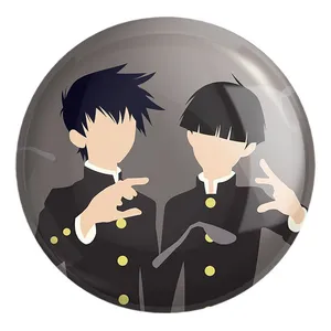 پیکسل خندالو طرح شییکو و ریتسو انیمه موب سایکو Mob Psycho 100 کد 24452 مدل بزرگ
