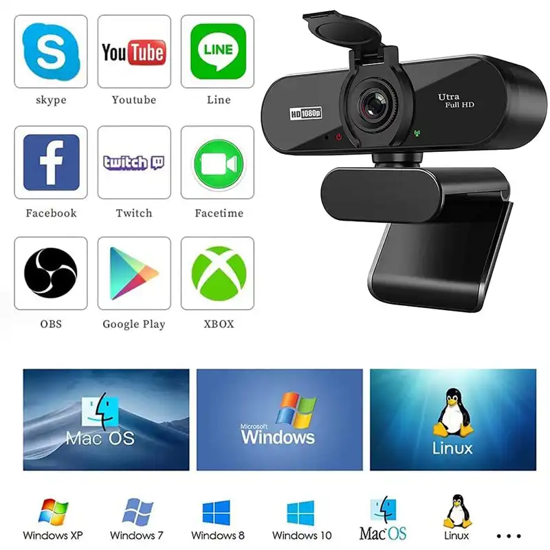 وب کم مدل Arviemi Ultra FHD/5MP Streaming/Gaming