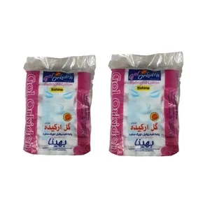پنبه آرایشی گل ارکیده مدل BEHINA وزن 100 گرم مجموعه 2 عددی