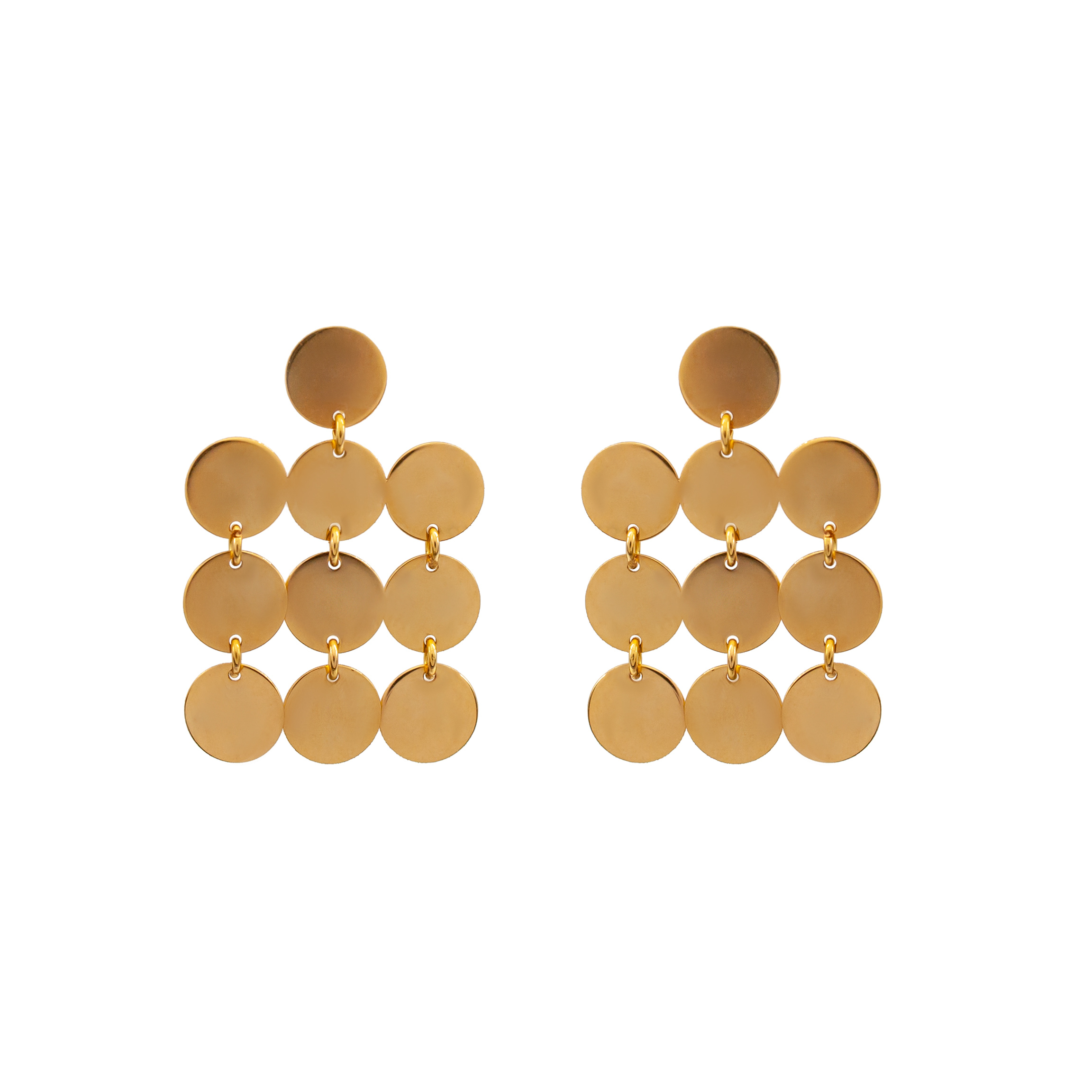 گوشواره طلا ۱۸ عیار زنانه دُرج مدل DS12