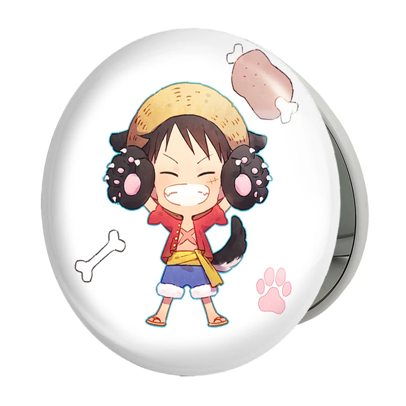 آینه جیبی خندالو طرح لوفی انیمه وان پیس One Piece مدل تاشو کد 17250 