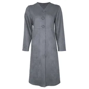 پالتو زنانه مدل مهتاب رنگ طوسی