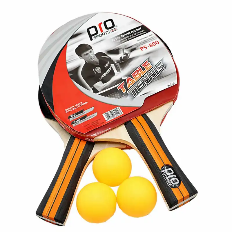 راکت پینگ پنگ مدل Pro_style800 به همراه توپ مجموعه 5 عددی