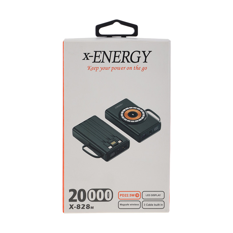 پاوربانک ایکس انرژی مدل X-828M 22.5W ظرفیت 20000 میلی آمپر ساعت