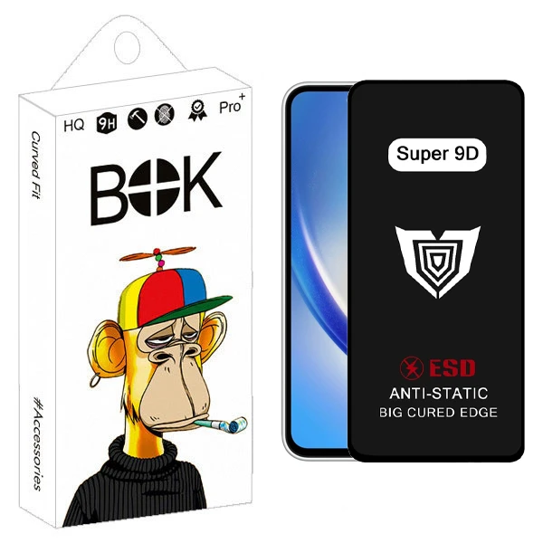 محافظ صفحه نمایش فول بوک مدل Super 9D مناسب برای گوشی موبایل سامسونگ Galaxy A24 4G / A15 4G / A25 5G / M34 5G