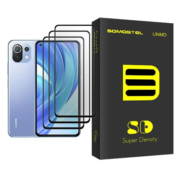 محافظ صفحه نمایش سوماستل مدل SD Glass MIX003 مناسب برای گوشی موبایل شیائومی Mi 11 Lite بسته سه عددی