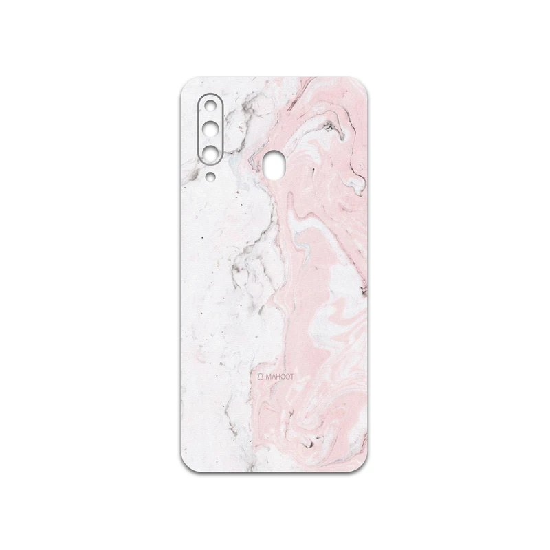 برچسب پوششی ماهوت مدل Blanco-Pink-Marble مناسب برای گوشی موبایل سامسونگ Galaxy A60