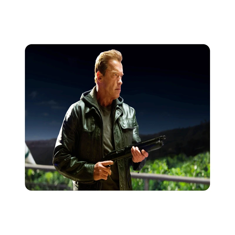 ماوس پد اطلس آبی طرح آرنولد شوارتزنگر مدل T6016