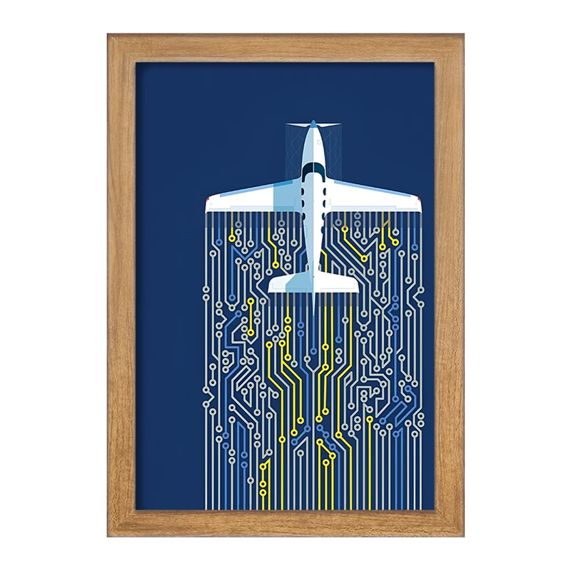 تابلو خندالو مدل هواپیما کد F8837