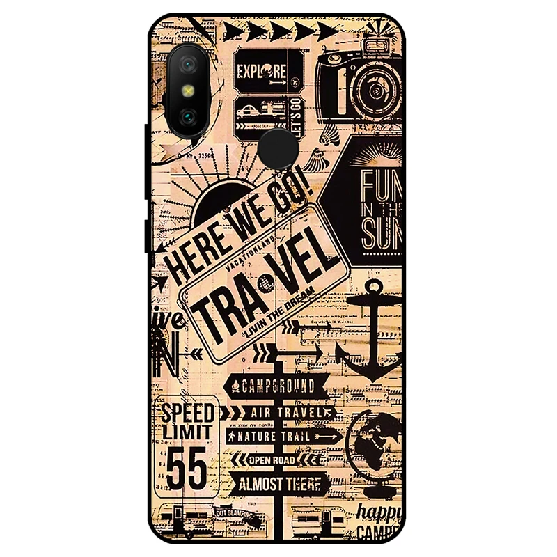 کاور مگافون طرح مسافرت مدل 8098 مناسب برای گوشی موبایل شیائومی Mi 8 SE 