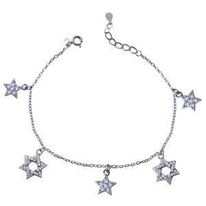    دستبند نقره زنانه بازرگانی میلادی کد DP_173