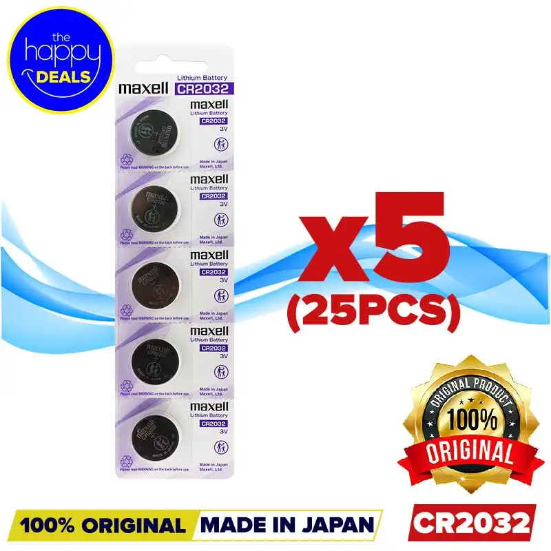 باتری سکه ای مکسل مدل CR2032 بسته 5 عددي
