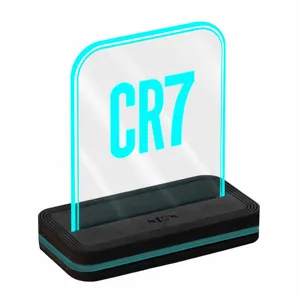 چراغ رومیزی نئون مدل CR7_TURQUOISE
