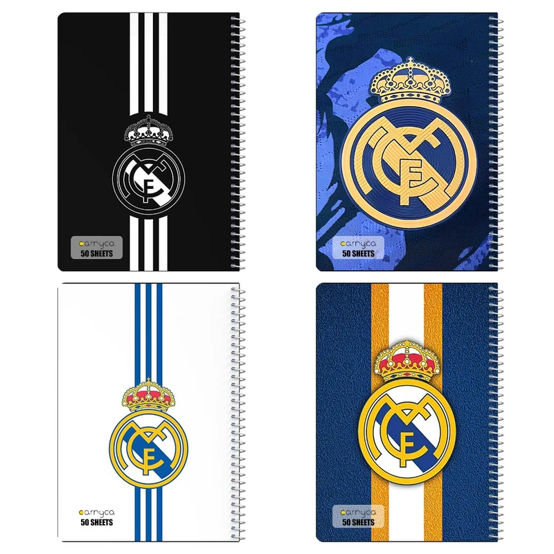 دفتر نقاشي 50 برگ کارنيکا طرح رئال مادرید Real Madrid کد 59088 مجموعه 4 عددی