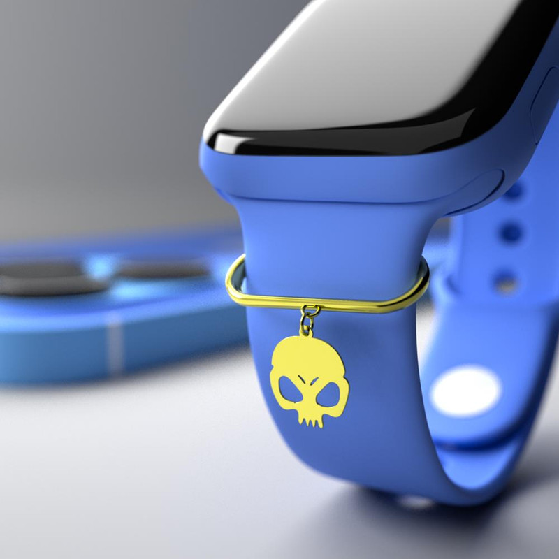 آویز ساعت طلا 18 عیار زنانه مدوپد مدل جمجمه کد SK1-1254 آویز ساعت طلا 18 عیار زنانه مدوپد مدل جمجمه کد SK1-1254