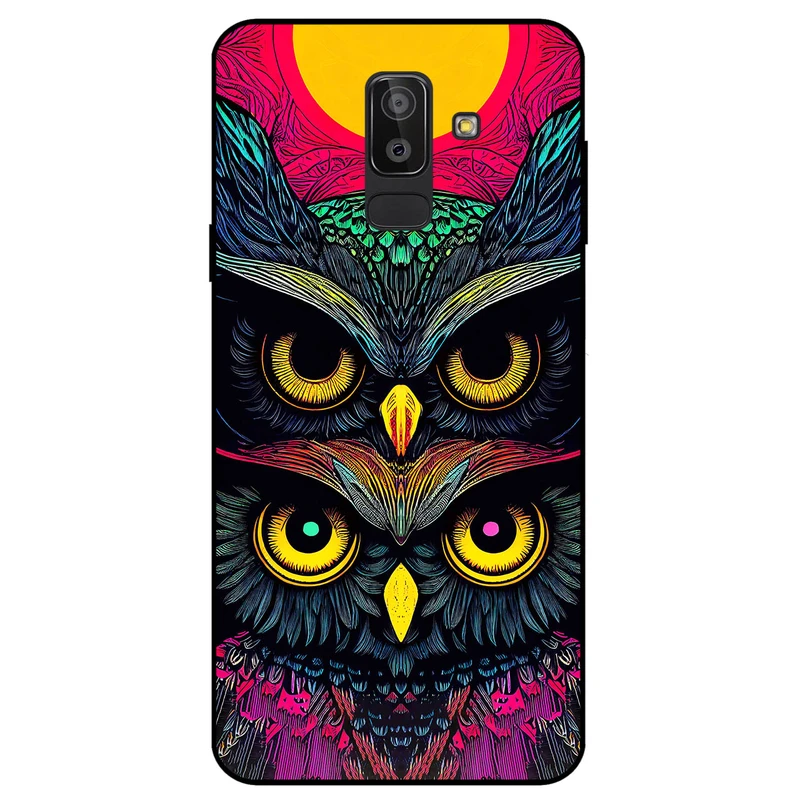 کاور مگافون طرح جغد مدل 1904 مناسب برای گوشی موبایل سامسونگ Galaxy J8 2018   