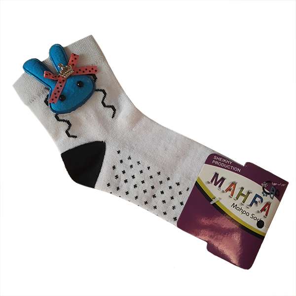 جوراب دخترانه مهپا مدل عروسکی خالدار 5