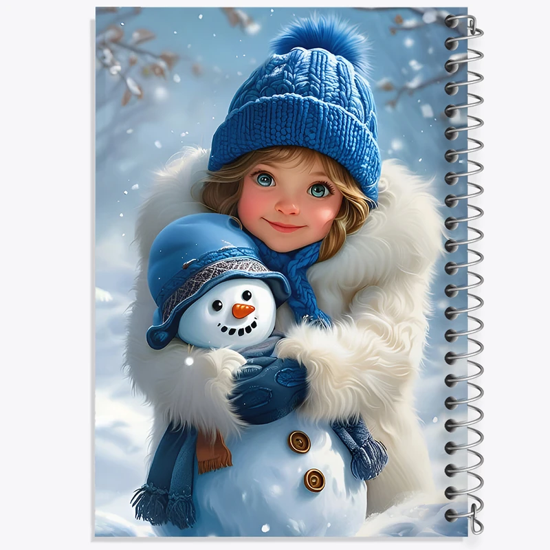 دفتر نقاشی 50 برگ خندالو طرح دختر و آدم برفی کد F7095