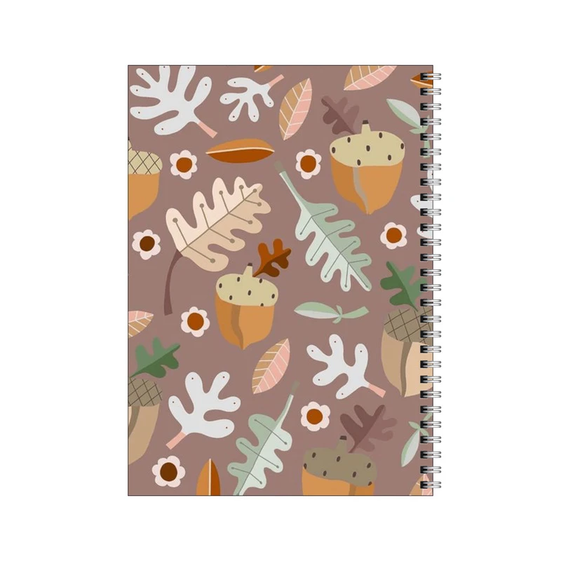 دفتر مشق 100 برگ بامبیلیپ طرح پترن پاییزی بلوط کد 7205761