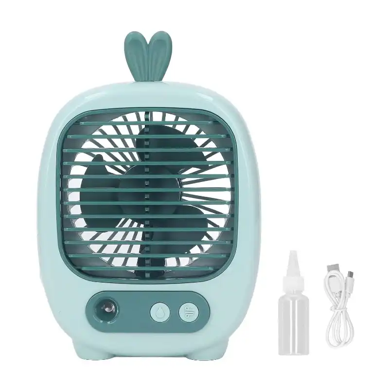 پنکه رومیزی مدل مه پاش طرح خرگوش کد CS1315 ظرفیت 2600 میلی آمپر ساعت