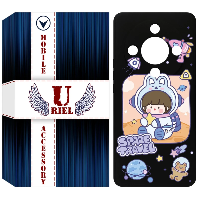 کاور یوریل قاب مدل KSH کد 9 طرح دختر فضانورد مناسب برای گوشی موبایل آنر X9b / X50 / Magic6 Lite / Magic 6 Lite