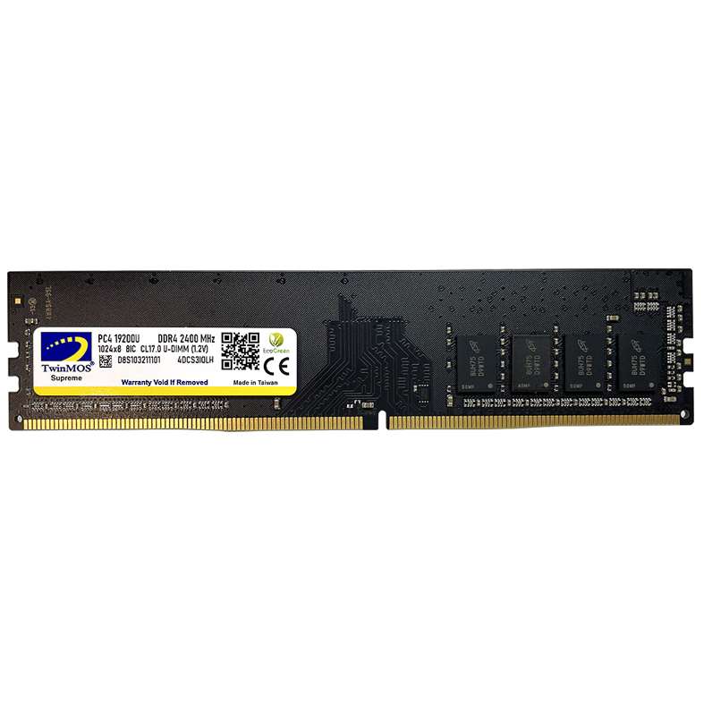 رم دسکتاپ DDR4 تک کاناله 2400 مگاهرتز CL17 تواینموس مدل PC4-19200U ظرفیت 16 گیگابایت