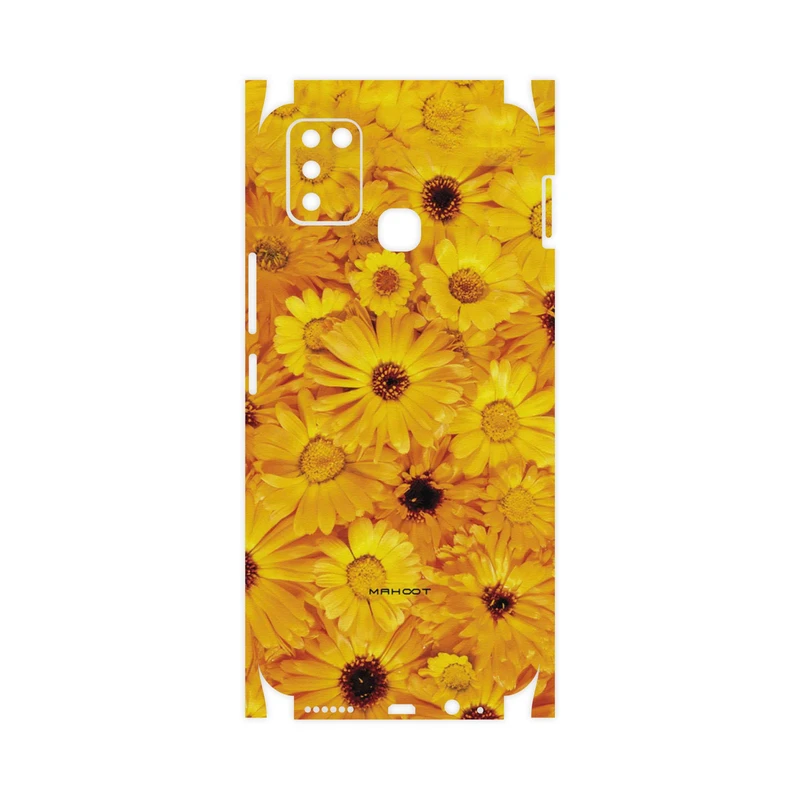برچسب پوششی ماهوت مدل Yellow-Flower-FullSkin مناسب برای گوشی موبایل اینفینیکس Smart 6 X657B