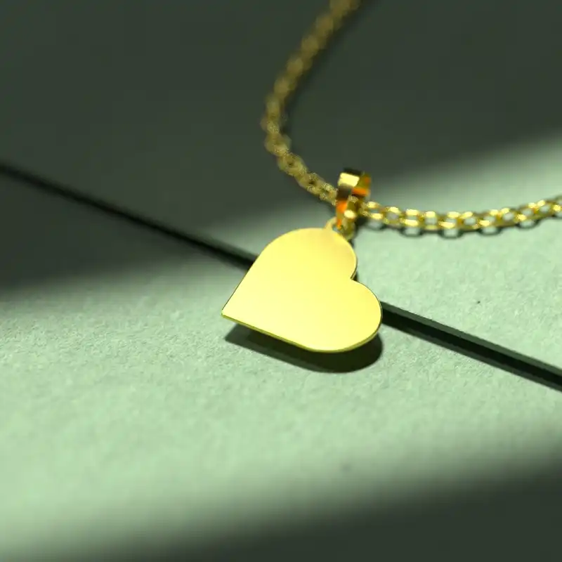 گردنبند طلا 18 عیار زنانه مدوپد مدل قلب کد E1152