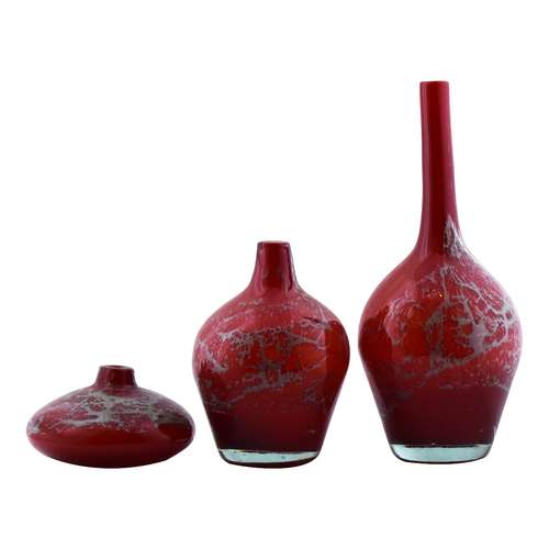 گلدان شیشه ای  کد 543 مجموعه 3 عددی