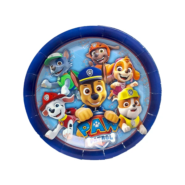 پیش دستی یکبار مصرف مدل سگ نگهبان کد DogPlate5 مجموعه 10 عددی